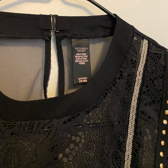 Victoria’s Secret Black Lace Cutout Bodysuit - Picture 4 of 7